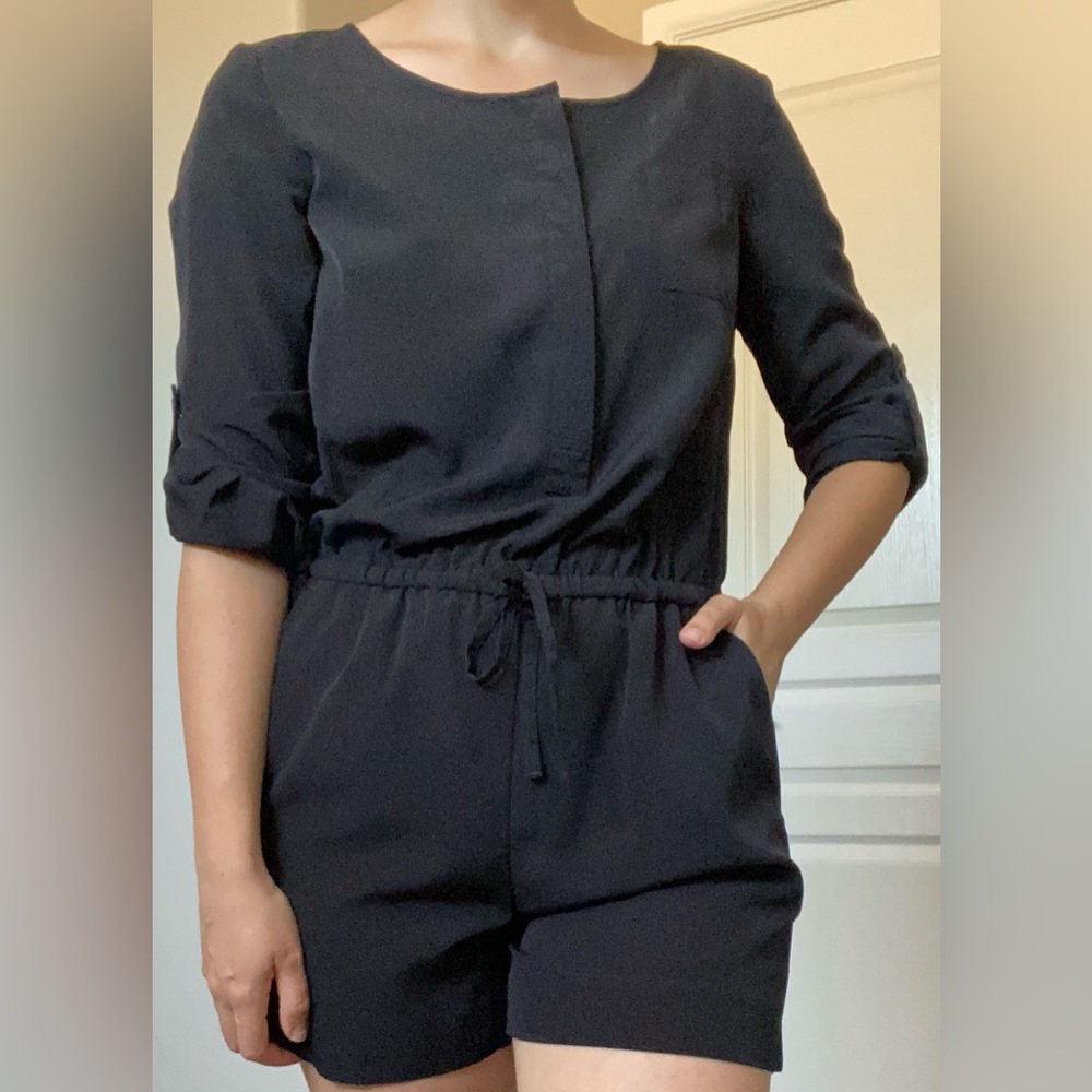 LOFT Black Romper